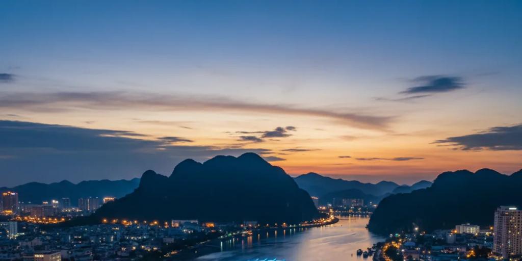 Die Drachenbrücke, die nachts über dem Han-Fluss in Da Nang leuchtet