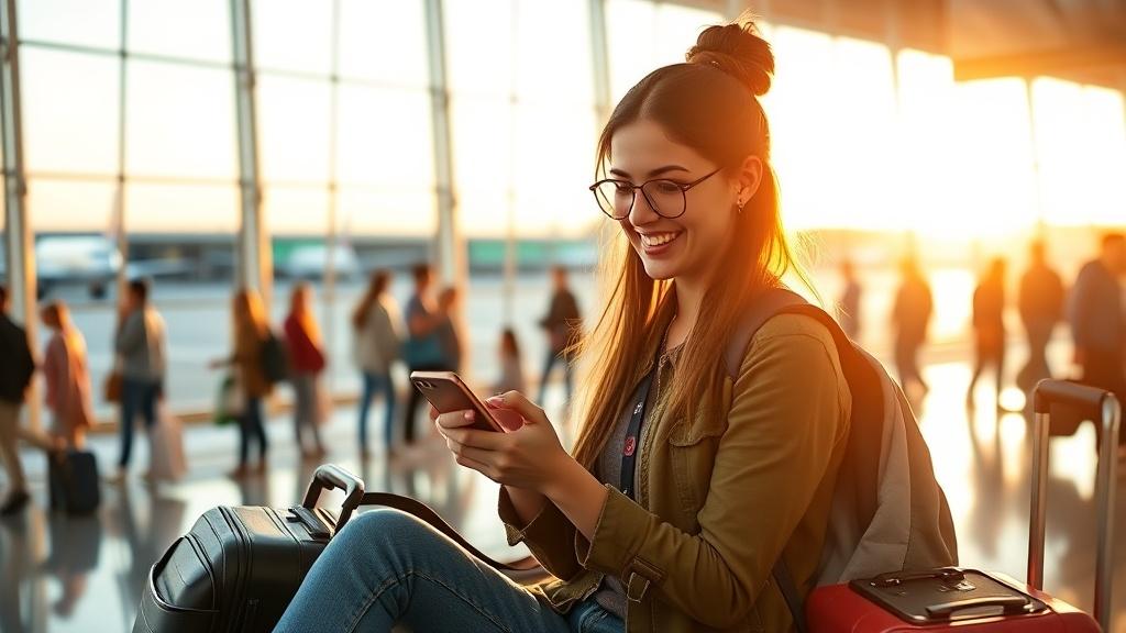 Mit eSIM hast du sofort nach der Landung schnelles Internet - kein SIM-Shop nötig.
